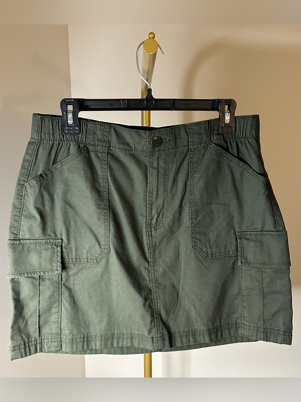 NWT! SO Dark Olive Green High Rise  Cargo Miniskirt